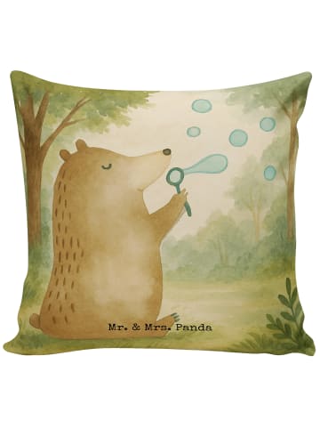 Mr. & Mrs. Panda kuschelkissen 40x40 Bär Seifenblasen Design ohn... in Weiß