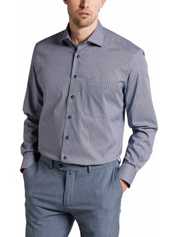 Eterna Langarm Business Hemd für Herren in blau