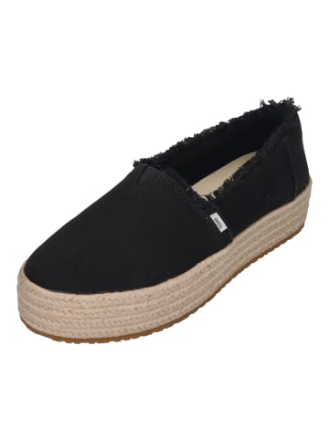 TOMS Espadrilles VALENCIA in schwarz