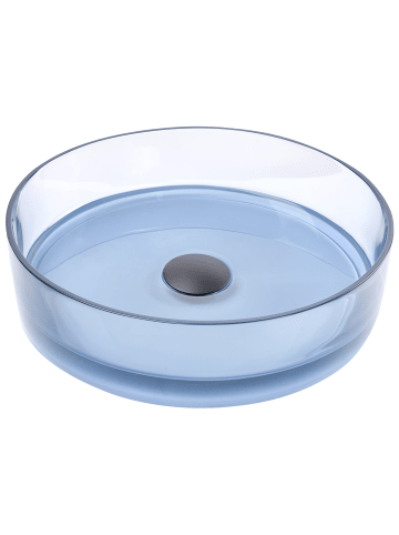 Beliani 2-tlg Waschbecken TOLOSA in Blau