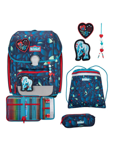 Scout Genius LED Schulranzen-Set 4tlg. in White Unicorn