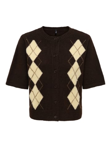 ONLY Strickjacke in Coffee Bean