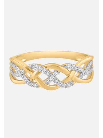 Diamant Exquis Ring aus 585 Gelbgold mit Diamant