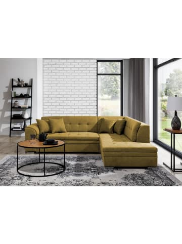 MF Design Piri Recamiere Rechts in Senfgelb -  (L) 260 x (B) 260 x (H) 78 cm