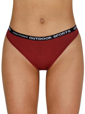 Normani Outdoor Sports 3er Pack Damen Merino Tanga „Dubbo“ in Rot