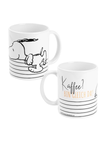 United Labels The Peanuts Tasse Snoopy - Kaffee? Bin gleich da  320 ml in weiß