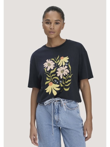 Hessnatur Hessnatur Print T-Shirt Oversize aus reiner Bio-Baumwolle in marine