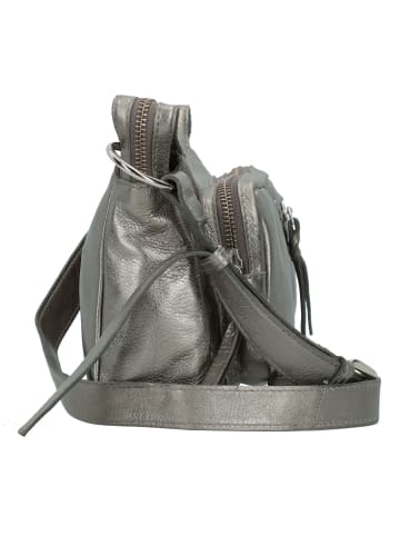 TASCHENDIEB Salvatorgasse Umhängetasche Leder 24 cm in silver