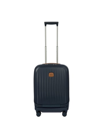 BRIC`s Taormina 4 Rollen Trolley S 57 cm mit Dehnfalte blue