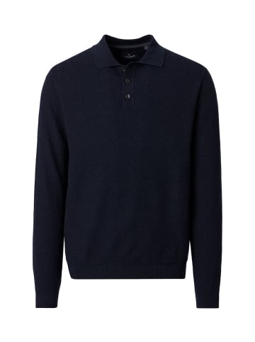 CASAMODA Polo-Shirt Langarm in Blau