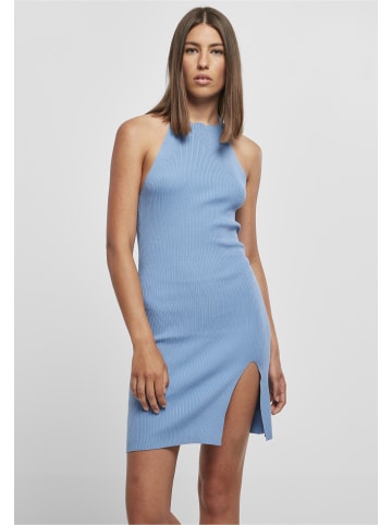 Urban Classics Urban Classics Damen Ladies Rib Knit Neckholder Dress in horizonblue
