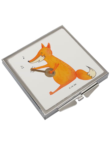 Mr. & Mrs. Panda Schminkspiegel Fuchs Gitarre ohne Spruch in Weiß