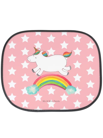Mr. & Mrs. Panda Sonnenschutz Einhorn Regenbogen ohne Spruch in Rot Pastell