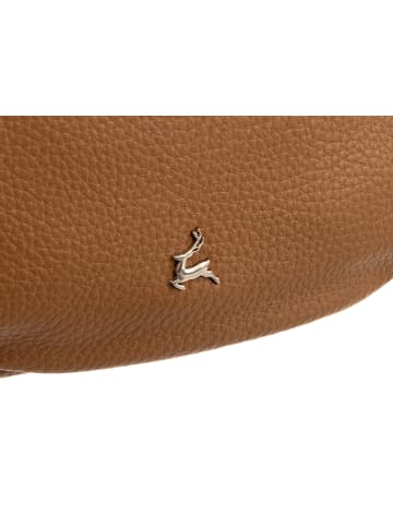 PRATTEN S037-G genarptes PU Umhängetasche Handtasche in mocha