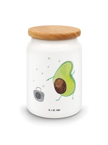 Mr. & Mrs. Panda Lebensmittelbehälter Avocado Tanzen ohne Spruch in Weiß