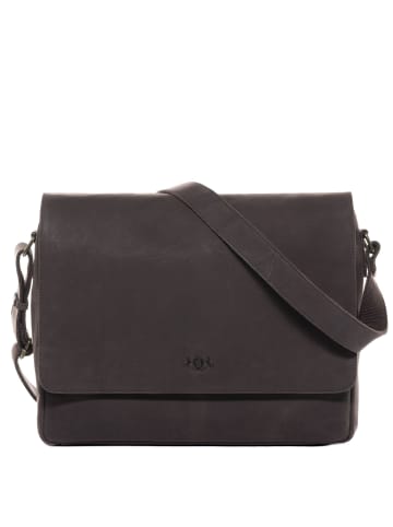 SID & VAIN Leder-Messenger Laptoptasche Leder Businesstasche Unisex SPENCER in braun