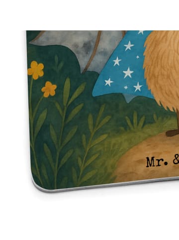 Mr. & Mrs. Panda Tischuntersetzer Fledermaus Zauberer Design ohn... in Weiß