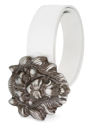 Cipo & Baxx Gürtel  85cm x 4 in White