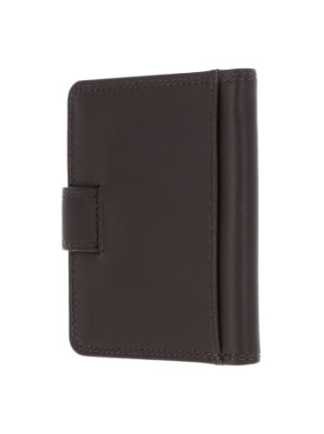 Golden Head Polo Kreditkartenetui RFID Schutz Leder 8 cm in dunkelbraun