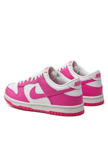 Nike Sneaker DUNK in Weiß/Rosa/Laserfuchsia