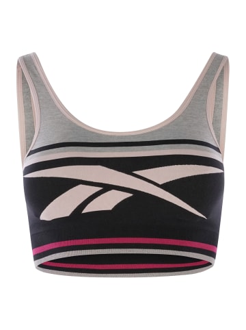 Reebok Bustier Kerys Seamless in schwarz grau