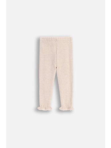 Coccodrillo Strickleggings mit langem Hosenbein in beige