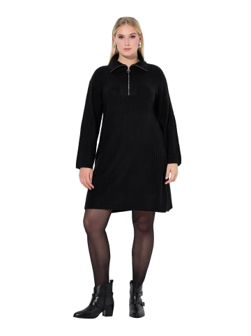 Ulla Popken Midikleid in schwarz