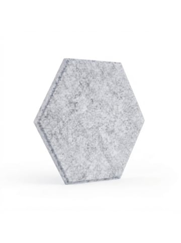 relaxdays 18 x Akustikplatten „Hexagon“ in Grau – 30 x 26 cm