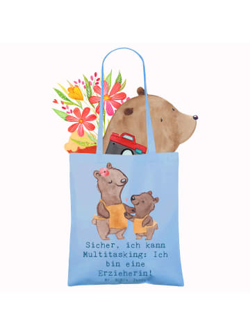 Mr. & Mrs. Panda Tasche Erzieherin Multitasking mit Spruch in Sky Blue