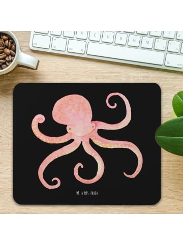 Mr. & Mrs. Panda Mousepad Tintenfisch ohne Spruch in Schwarz