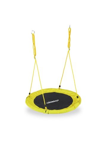 relaxdays Nestschaukel in Gelb - Ø 90 cm