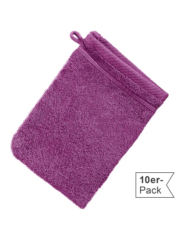 Erwin Müller Frottier Waschhandschuh 10er-Pack Heidelberg in fuchsia
