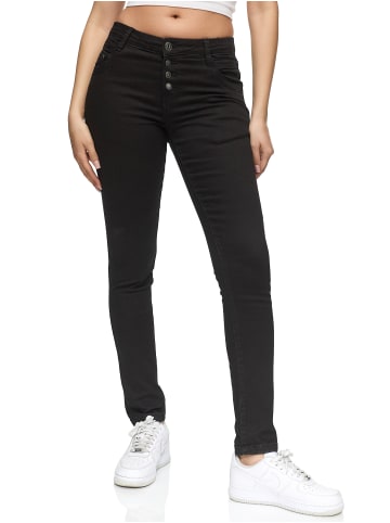REPUBLIX Skinny-Fit Jeans ISLA in Schwarz