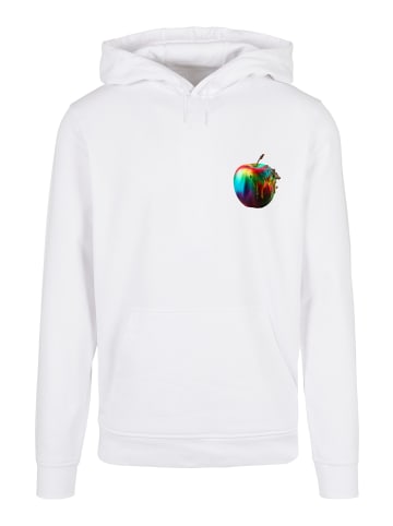 F4NT4STIC Basic Hoodie Colorfood Collection - Rainbow Apple in weiß
