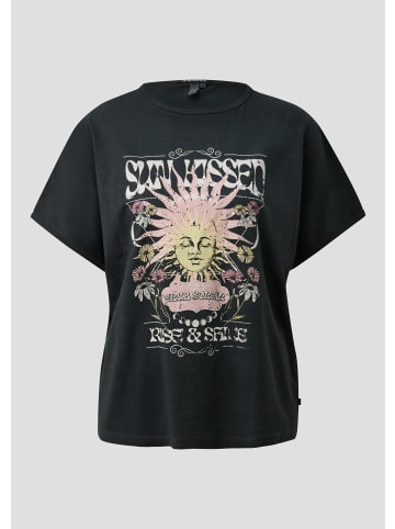 QS T-Shirt in 99D0_schwarz