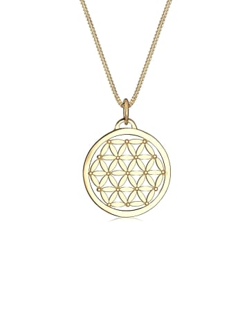 Elli Halskette 925 Sterling Silber Lebensblume in Gold