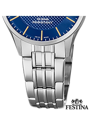 Festina Analog-Armbanduhr Festina Swiss Made silber klein (ca. 29mm)