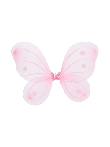 relaxdays 2x Feenflügel/Zauberstab in Pink/Silber