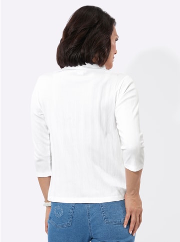 WITT WEIDEN Stehkragen-Shirt in ecru