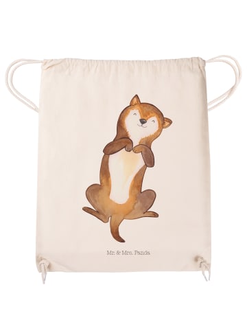Mr. & Mrs. Panda Turnbeutel Hund Streicheln ohne Spruch in Creme