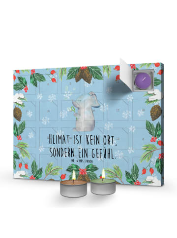 Mr. & Mrs. Panda Adventskalender Elefant Seifenblasen mit Spruch in Eisblau