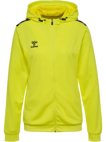 Hummel Hoodie Mit Reißverschluss Hmlauthentic Pl Zip Hoodie Woman in BLAZING YELLOW