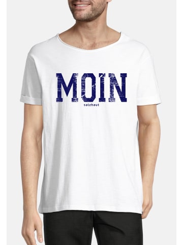 Salzhaut Shirt KIMM - MOIN in White-Navy