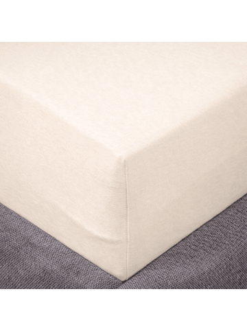 Traumschloss Comfort Jersey Spannbettlaken in schnee