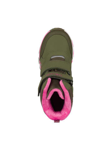 Trollkids Winterschuhe "Hafjell" in Dunkle Olive/Hellmagenta