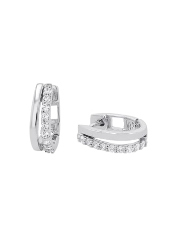 Tom Tailor Creolen Silber 925, rhodiniert in silber