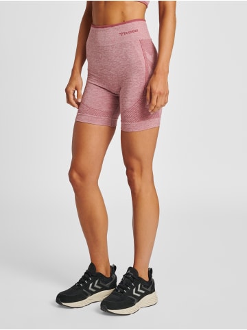 Hummel Hummel Tight Kurze Hose Hmlmt Multisport Damen Atmungsaktiv Schnelltrocknend Nahtlosen in DUSKY ORCHID MELANGE