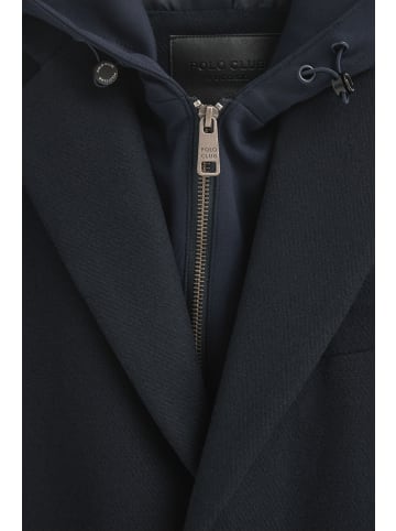 Polo Club Midimantel in Navy Blau