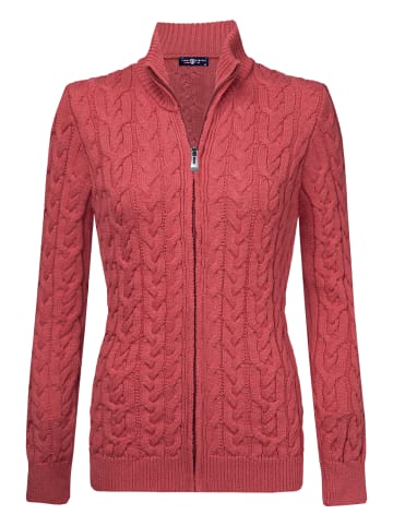 JIMMY SANDERS Strickjacke Mit Reißverschluss in Rosa