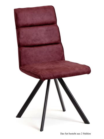 58 aufm Kessel ESSZIMMERSTUHL (2er-Set) Ddene 47x92x60 Schwarz/Olivgrün